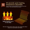 Square Car Seat Heating Pad With Plush Cover 12V Car