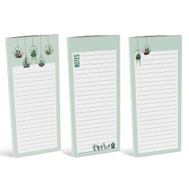 Inkdotpot Pack of 3 Magnetic Fridge To,Do List Notepads- Magnetic Memo Pads For Refrigerator- (50 Sheets Each)