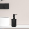 UHEY HOME Glass Soap Dispenser Bathroom, 10.6oz Refillable Liquid Hand