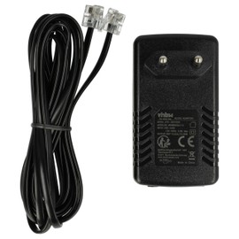 vhbw Power Supply Compatible with Siemens Unify OpenStage 60T, 60G, 40T, 60, 40, 40G, 30T Landline Phone, Home Phone - 300cm