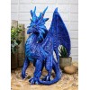 Ruth Thompson Fantasy Blue Check Mate Dragon With Majestic Horns