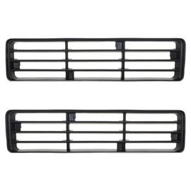For Dodge RamCharger 1991 1992 1993 Grille Driver and Passenger Side | Pair | Upper | Black | Replacement For CH1200134, CH1200133 | 2245050913L, 55054647, 2245050913R, 55054646