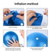Mini Pilates Ball with Inflatable Straw, 9 Inch Exercise Ball