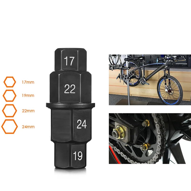 Bohaner Motorcycles Spindle Tool Hex Axle Spindle Wheel Removal Tool