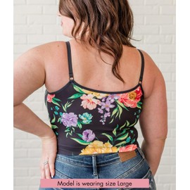 DAVIN & ADLEY Amelia Crop Cami, Hands Free Pumping & Nursing Swim Top, Clip Free