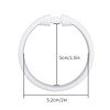 Qulable Shower Curtain Rings-12 Pack- Plastic Shower Curtain Hooks O-Shaped