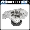 INFINAUTO Water Pump, Front 14x7.8cm Engine Water Pump with Seals