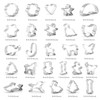 GWHOLE Cookie Cutters Stainless Steel Set of 26 Cookie Cutters