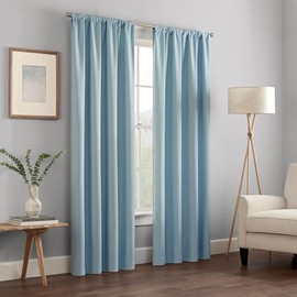 Eclipse Kendall - Cortina térmica para Ventana con Bolsillo para Barra de Cortina para Dormitorio o Sala de Estar (1 Panel), 42 x 54 Pulgadas, Color Azul Ley