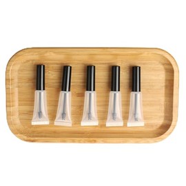 COSIDEA - 10 tubos de rímel vacíos suaves para apretar, envases de tamaño de viaje, tubo delineador de ojos, aplicador de suero de pestañas para botella de aceite de ricino, Transparente, 50 pcs