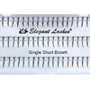 Elegant Lashes Individual Single Short Brown Lashes (Single Pack -