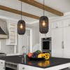 Ruzectt Ruzectt Plug in Pendant Light Rattan Hanging Lights with