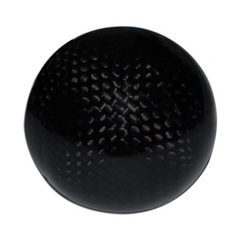 VMS RACING 8x1.25MM Black Carbon Fiber Round Ball Shift Knob for Automatic Transmission Shift Stick Selector (Threaded – NO Adapters) Compatible with Toyota