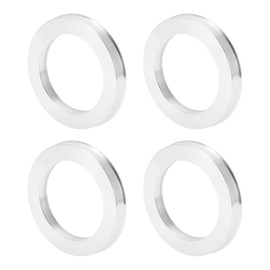 INFINAUTO Car Wheel Hub Centric Rings OD 79.6mm to ID 56.1mm Wheels Center Shaft Shock Absorbing Hubrings Aluminum Alloy Silver Tone Durable