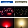 GLOFE T10 194 168 Dash Instrument White LED Light Bulbs