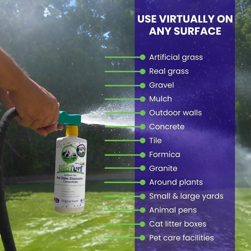 BioTurf BioS+ Turf Cleaner for Pet Urine Outdoor – Artificial