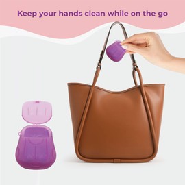 Paper Soap Sheets Assorted 20 Pack (20 Sheets Per Pack) - Portable Disposable Travel Paper Soap Sheets - Foaming Hand Washing Scented Bath Slice Soap Sheets for Indoor, Travel, Camping, Hiking,