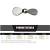 20pcs Charcoal Black Stainless Steel Propeller Blades for Topwater Fishing