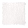 DMiotech 14"x14" White Faux Fur Square Fabric, Fluffy Faux Fur