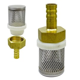 COTONLAKE Stainless Steel Filter Copper Tube Joint 12mm Diameter Hose Connection, Garden, Swimming Pool, Fish Tank Hose Filter, Suction Strainers Used to Remove Debris and Reduce Solid Entry(12mm)