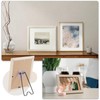 PATIKIL 5.1" Adhesive Easel Back, 2 Pcs Metal Picture Frame