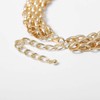 Chunky Gold Necklace for Women Punk Statement Necklaces Trendy Thick