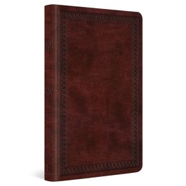ESV Thinline Bible, Red Letter (TruTone, Mahogany, Border Design)