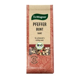 BioWagner - Organic Pepper, Colourful Whole | Ideal for Sauces, Marinades and Vegetables | Natural Organic Ingredients | Recyclable Packaging | 50 g