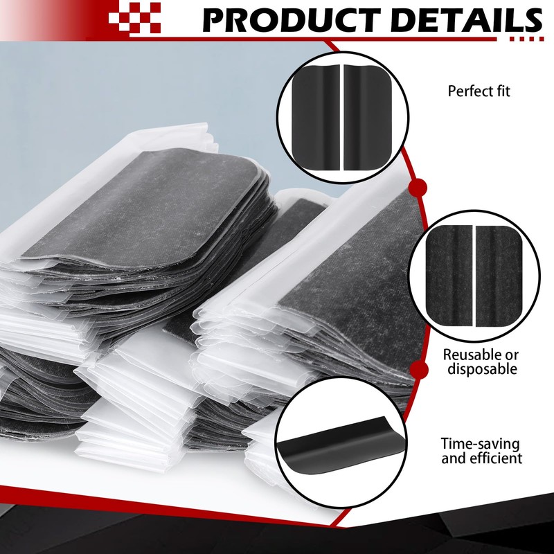 Verplexter Door Hinge Masking Shields, 3.5 Inch, 50-Pack, for Residential