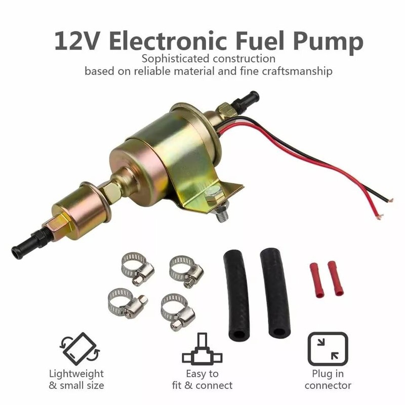 Inline Fuel Pump 12V Universal Electric Fuel Pump Low Pressure
