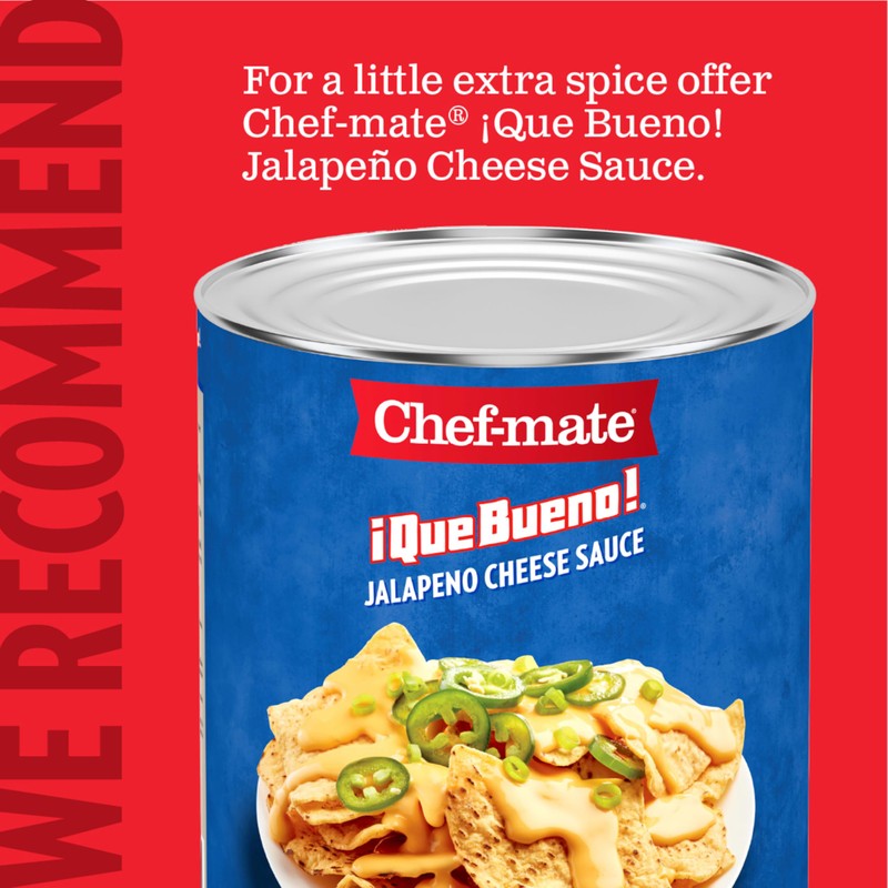 Chef-mate Que Bueno White Queso and Nacho Cheese Sauce, Canned