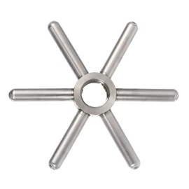 Veemoon Bar Glass Rinser Parts Cup Glass Rinser Metal Disk Washer Part Snowflake Head Faucet Faucet Head Rinser Pitcher Rinser Replacement Disk for Home Kitchen Bar Coffee Shop(9997-02 (100MM))