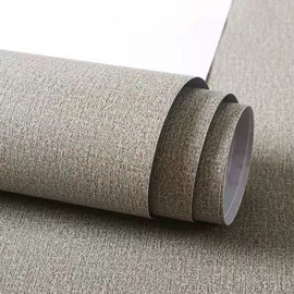 ZIBRWUON Linen Textured Fabric Wallpaper,Peel and Stick 3D Wallpaper Self-Adhesive Wallpaper Removable Wallpaper for Cabinets Counter Top Bedroom