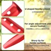 Azarxis Sand Pegs, Aluminium Tent Pegs, U-Profile Pegs, Pegs, Pack