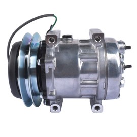 Otobaijeni 24V SD7H13 KHR3197 Air Conditioning Compressor KHR3241 47759181 LC91V00001F1 A/C Compressor for Kobelco SK200 SK400 SK-6 Case CX210 Link-Belt Excavator Replacement Parts