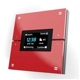 Snblzhef Tuya Smart Central Control Panel with ZigBee Switch, Red Wireless Dimming for Home Lighting Automation
