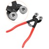 QWORK Heavy Duty Glass Tile Nippers - 8 Inch Wheeled