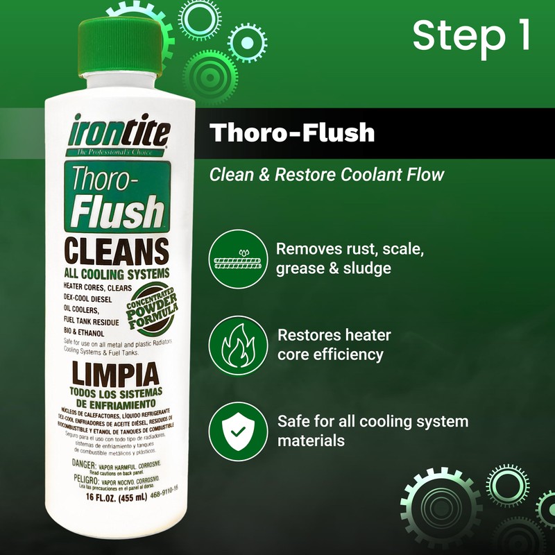 Irontite 3-Pack Cooling System Additives - Thoro-Flush, All Weather Seal,