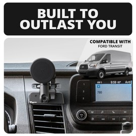Tackform Link Vent Mount Magnetic Phone Holder - Compatible with MagSafe, 2020-2024 Ford Transit | All Metal - CNC Billet Aluminum | Zero Slip, Anti-Scratch | Professional Grade, Heavy-Duty | Black
