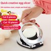 Stainless Steel Egg Slicer - 5s Boiled Egg Cutter with