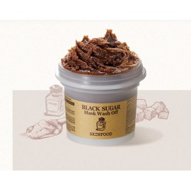 SKINFOOD Black Sugar Mask Wash Off 100g Exfoliating for Smooth, Glowing Skin USA