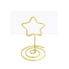12x Wedding 1 Be® Star Wired Gold Small Christmas Place Card Holders Wedding Party Place Card Holders
