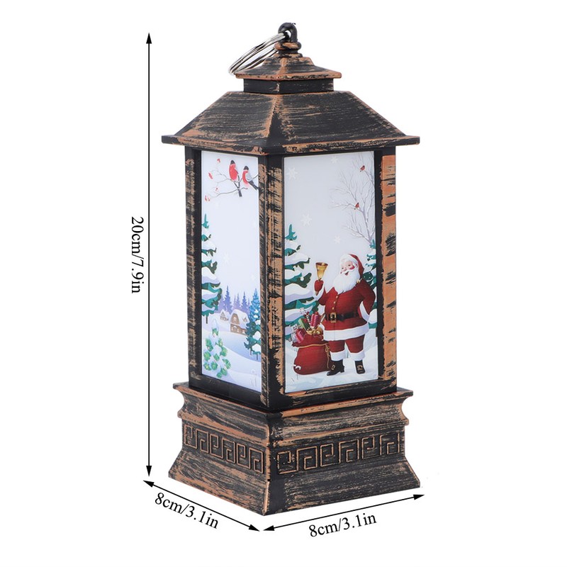 Retro LED Candlestick Lantern Light Candle Holder Lamp Christmas Home