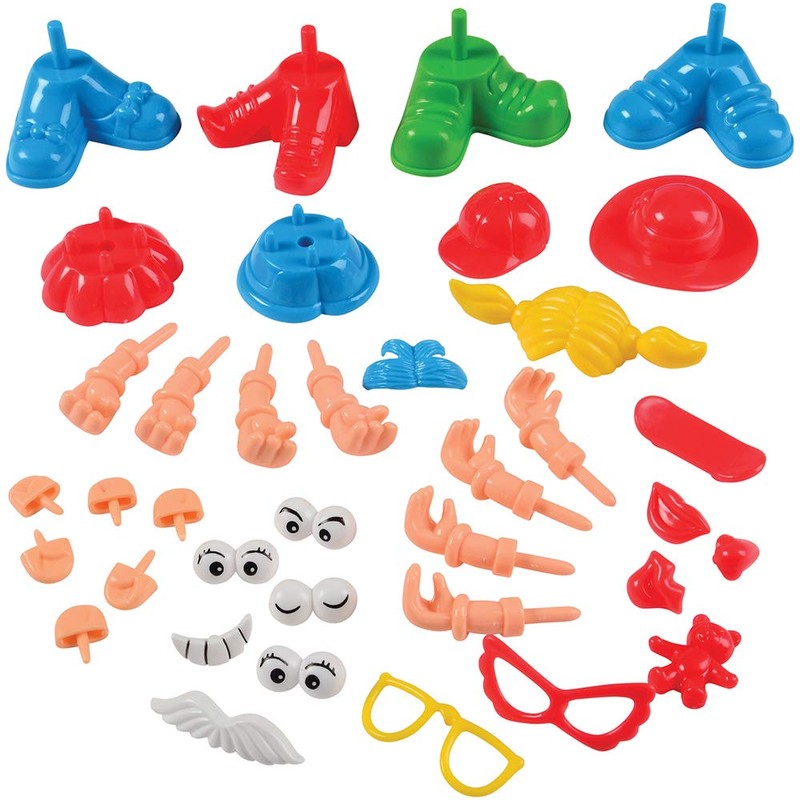 Constructive Playthings CPX-087 Classroom Clayworks Set 80 Piece Set