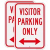 Visitor Parking Only Signs (2 Pack), 12" x 18" Heavy-Duty