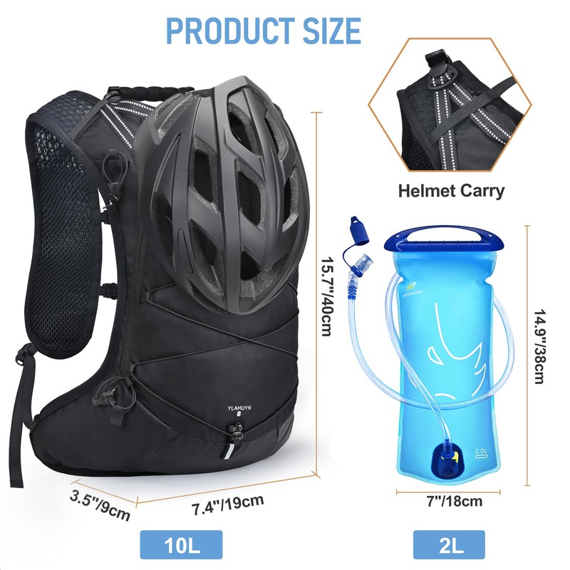 N NEVO RHINO Hydration Backpack, Lightweight Hiking Water Backpack, Hydro