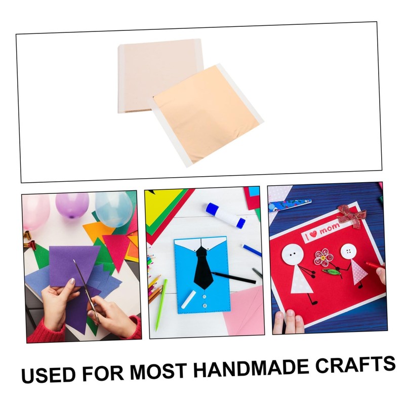jojofuny 200 Sheets Heat Transfer Foil Silver Gold Craft Heat