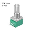 sourcing map Pack of 5 20K Ohm Variable Resistors Double