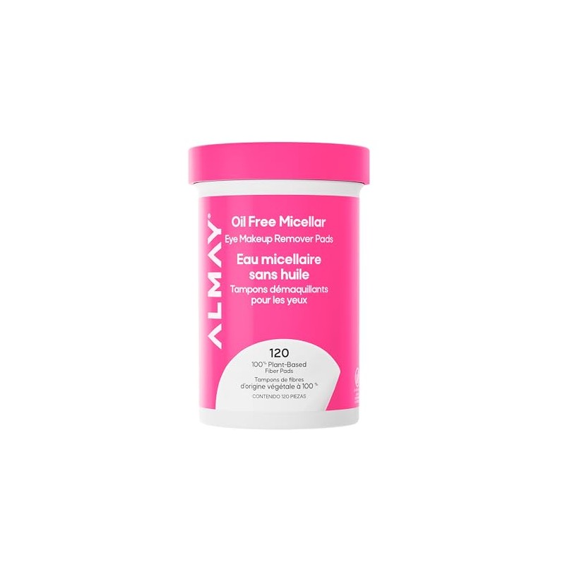 Almay Pads desmaquillantes biodegradable micelerares 120 piezas