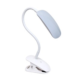 Simple Designs LD2021-GRY Flexi Rounded Clip Light LED Desk Lamp, Gray